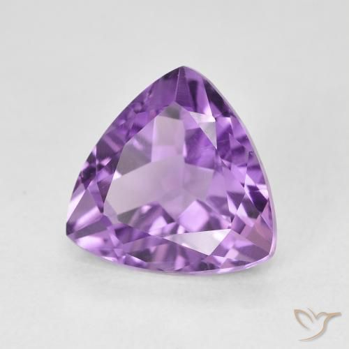 جمشت Medium Light Purplish-Violet طبيعي، مثلثى، 2.95 قيراط، VVS-VS