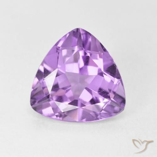 2.79ct طبيعي بنفسجى فاتح جمشت, مثلثى, VVS-VS