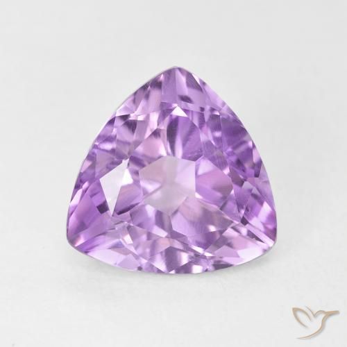 2.84ct طبيعي بنفسجى وردى فاتح جمشت, مثلثى, VVS-VS