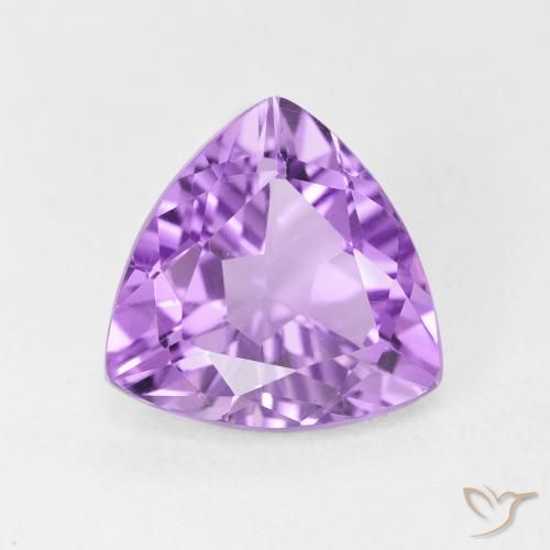 2.84ct طبيعي بنفسجى وردى فاتح جمشت, مثلثى, VVS-VS