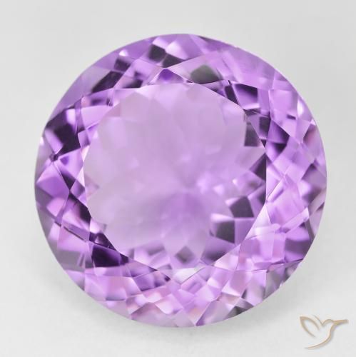 25.41ct طبيعي بنفسجى متوسط جمشت, دائري, VVS