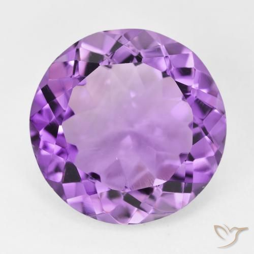 10.14ct طبيعي بنفسجى وردى متوسط جمشت, دائري, VVS