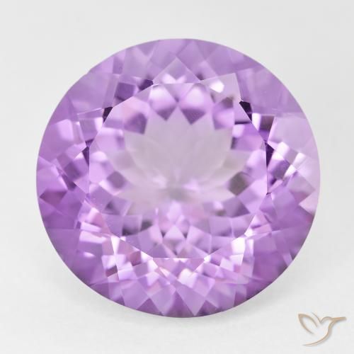 12.28ct طبيعي بنفسجى وردى متوسط جمشت, دائري, VVS