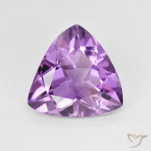 2.51ct طبيعي بنفسجى وردى متوسط جمشت, مثلثى, VVS