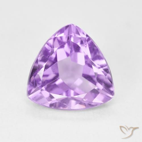 3.01ct طبيعي بنفسجى وردى فاتح جمشت, مثلثى, VVS