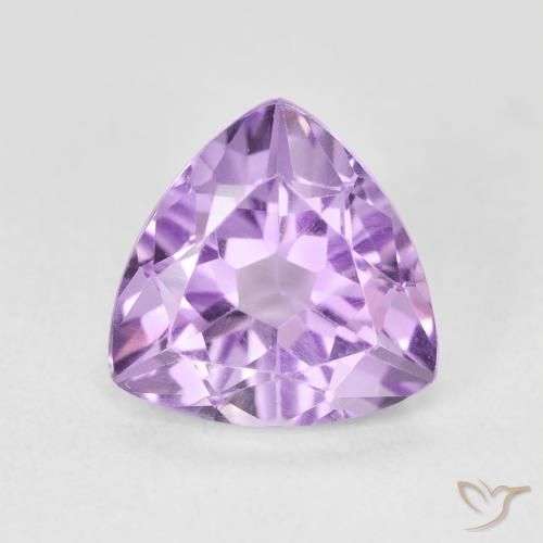 2.87ct طبيعي بنفسجى فاتح جمشت, مثلثى, VVS