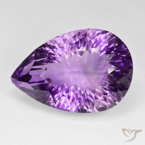 79.45ct طبيعي بنفسجى أرجوانى متوسط جمشت, شكل الكمثرى, VVS