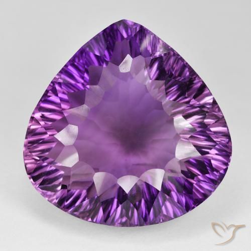 104.71ct طبيعي بنفسجى وردى حيوى جمشت, شكل الكمثرى, VVS