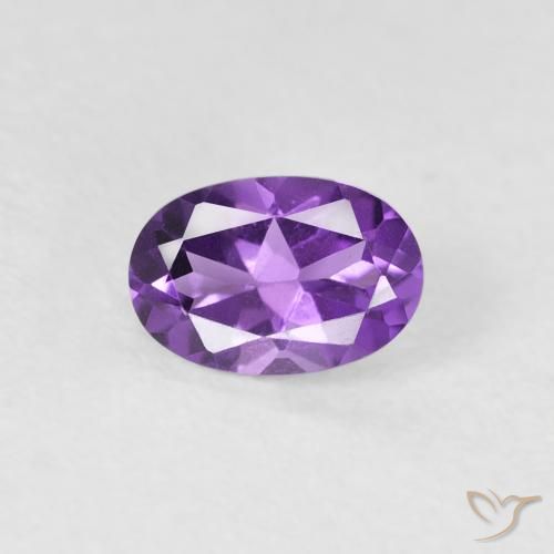 0.40ct طبيعي بنفسجى حيوى جمشت, بيضوي, VVS-VS
