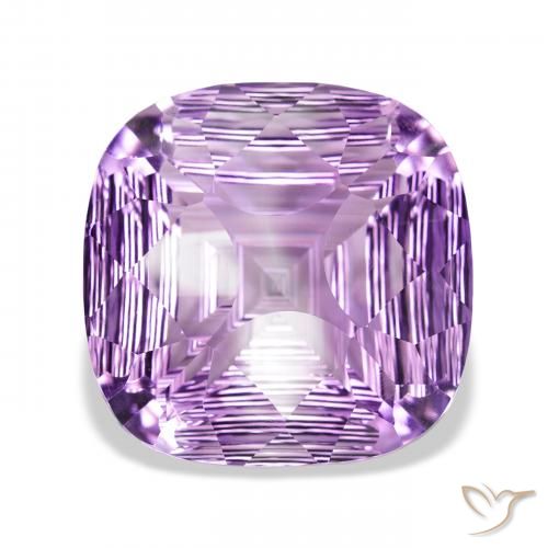 39.30ct طبيعي بنفسجى متوسط-فاتح جمشت, وسادة, VVS