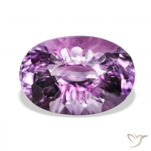 36.81ct طبيعي بنفسجى متوسط-فاتح جمشت, بيضوي, VVS