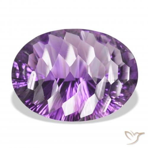 66.25ct طبيعي وردى-بنفسجى متوسط جمشت, بيضوي, VVS-VS