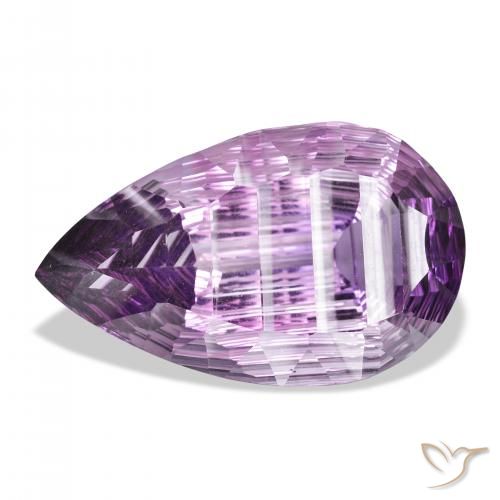 41.61ct طبيعي بنفسجى متوسط جمشت, شكل الكمثرى, VVS