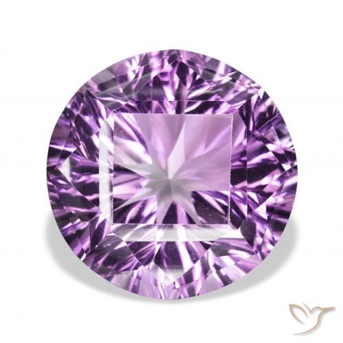 31.34ct طبيعي بنفسجى أرجوانى غامق جمشت, دائري, VVS