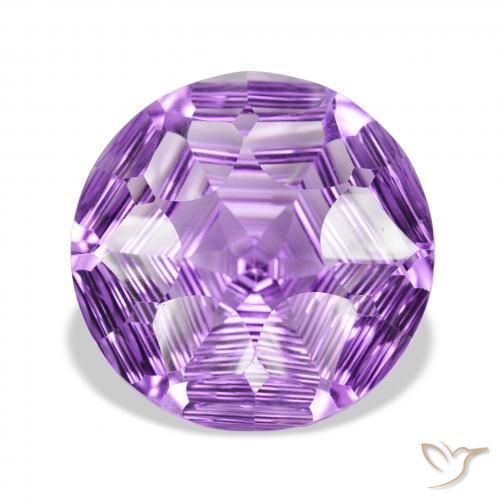 33.22ct طبيعي بنفسجى أرجوانى متوسط جمشت, دائري, VVS