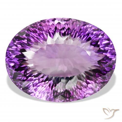 193.81ct بنفسجى غامق جمشت, بيضوي, IF