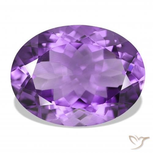 15.69ct بنفسجى غامق جمشت, بيضوي, IF