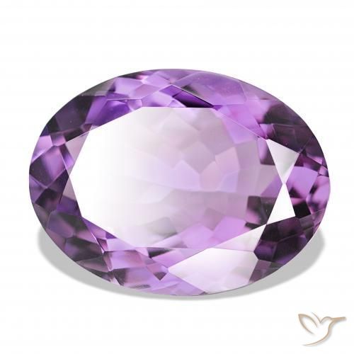 جمشت Medium Light Purplish-Violet طبيعي، بيضوي، 16.10 قيراط، IF