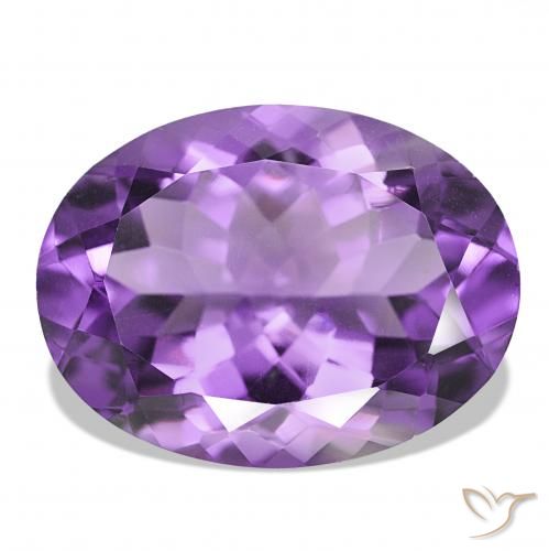17.42ct بنفسجى أرجوانى غامق جمشت, بيضوي, IF