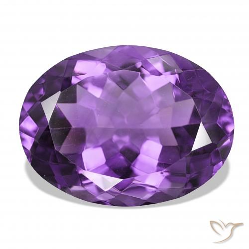 17.26ct بنفسجى كثيف جمشت, بيضوي, IF
