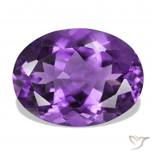 17.08ct Medium Dark-Violet جمشت, بيضوي, IF
