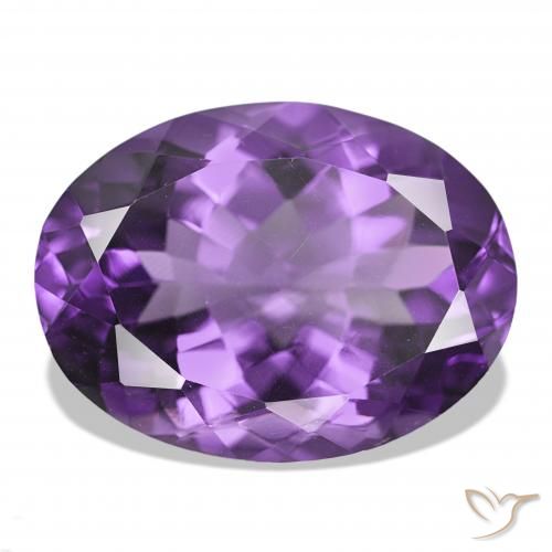 16.87ct بنفسجى حيوى جمشت, بيضوي, IF