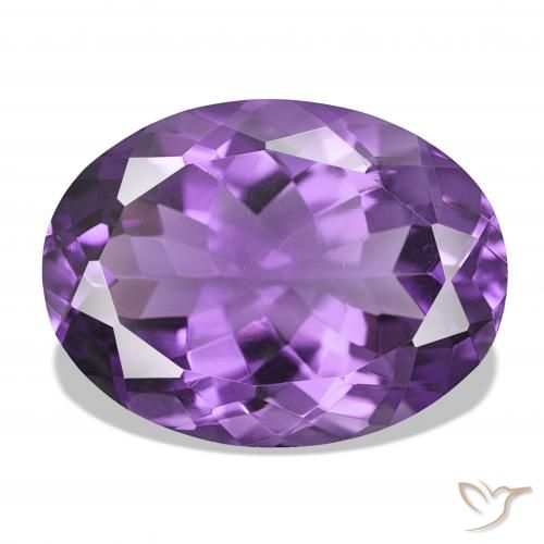 17.27ct بنفسجى متوسط جمشت, بيضوي, IF