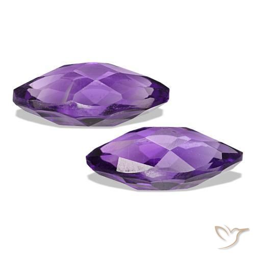 أحجار جمشت Medium Light-Violet طبيعية، ماركيز، VVS-VS، وزنها 1.20 قيراط