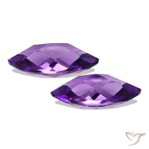 أحجار جمشت Medium Light-Violet طبيعية، ماركيز، VVS-VS، وزنها 1.05 قيراط