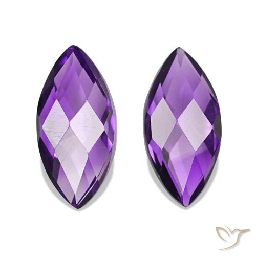 أحجار جمشت Medium Light-Violet طبيعية، ماركيز، VVS-VS، وزنها 1.12 قيراط