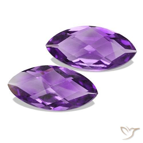 أحجار جمشت Medium Light-Violet طبيعية، ماركيز، VVS-VS، وزنها 1.03 قيراط