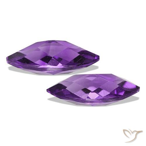 أحجار جمشت Medium Light-Violet طبيعية، ماركيز، VVS-VS، وزنها 1.03 قيراط