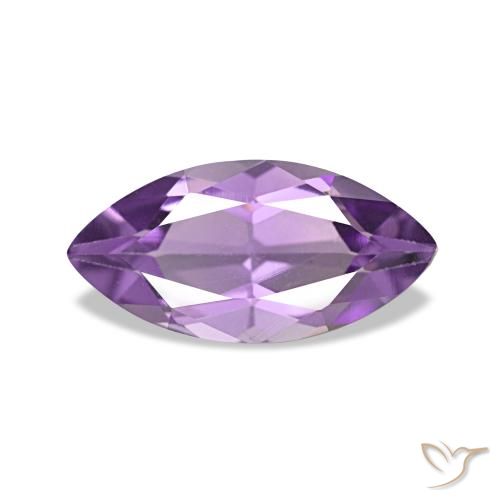 جمشت Medium Light Purplish-Violet طبيعي، ماركيز، 0.92 قيراط، قليلا جدا