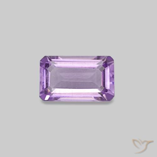 0.27ct بنفسجي وردي جمشت, قص الزمرد, قليلا جدا