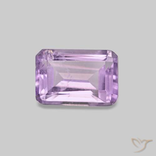 0.58ct بنفسجي جمشت, قص الزمرد, قليلا جدا