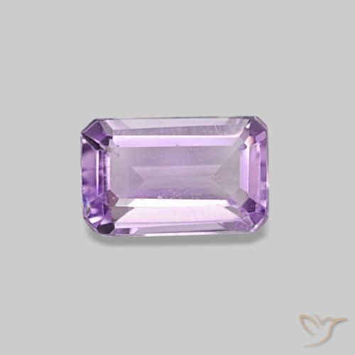 0.32ct بنفسجي وردي فاتح جمشت, قص الزمرد, قليلا جدا