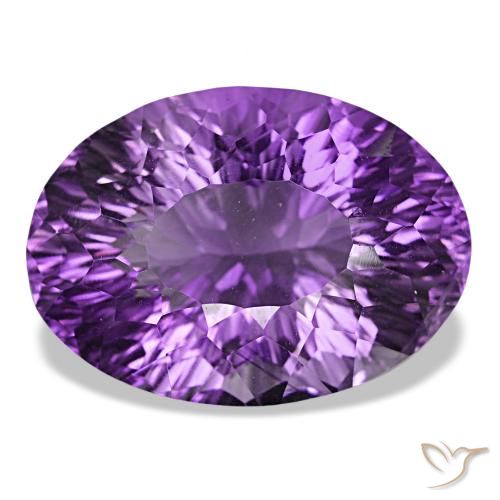 38.84ct Medium Dark Purplish-Violet جمشت, بيضاوي, VVS