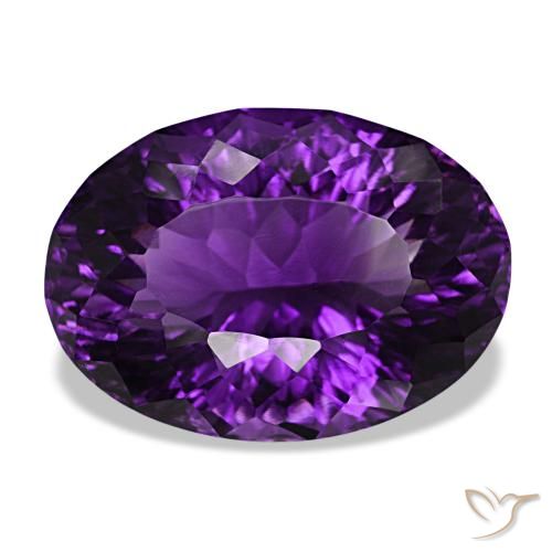 30.96ct بنفسجى متوسط جمشت, بيضاوي, VVS-VS