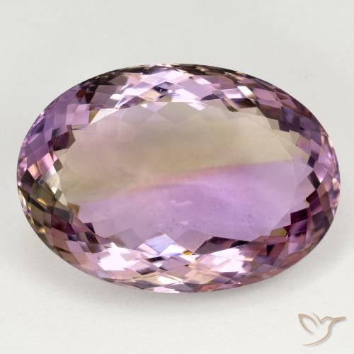 37.23ct طبيعي ثنائية اللون أميترين, بيضوي, VVS