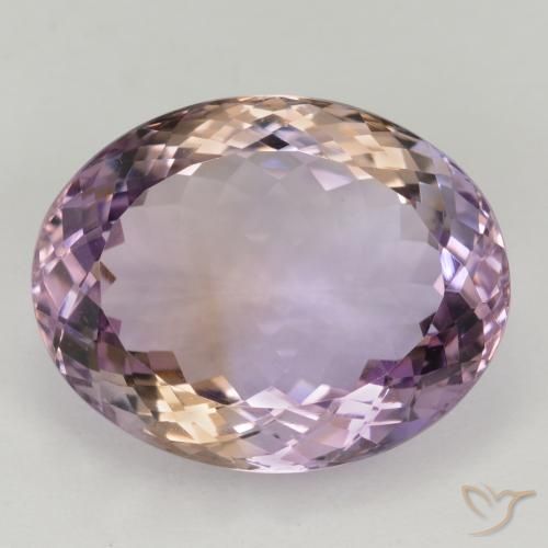 20.51ct طبيعي ثنائية اللون أميترين, بيضوي, VVS