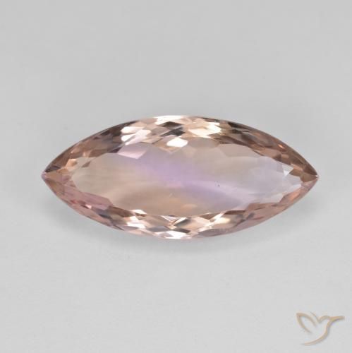 7.52ct طبيعي ثنائية اللون أميترين, ماركيز, قليلا جدا