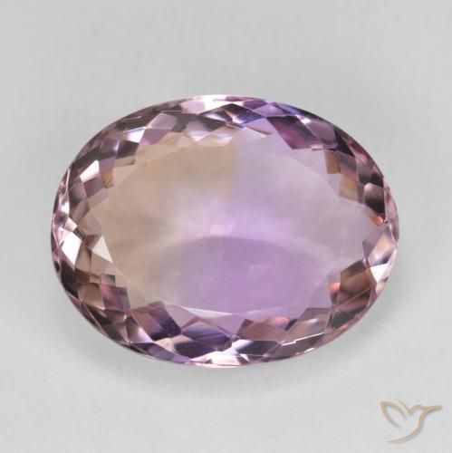 10.95ct طبيعي ثنائية اللون أميترين, بيضوي, VVS