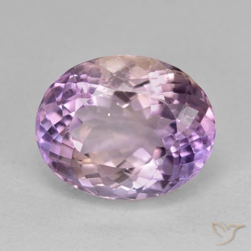 10.26ct طبيعي ثنائية اللون أميترين, بيضوي, قليلا جدا