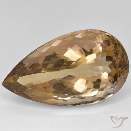 39.74ct طبيعي ثنائية اللون أميترين, شكل الكمثرى, VVS