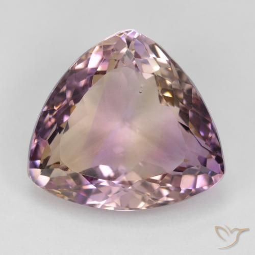 20.11ct طبيعي ثنائية اللون أميترين, مثلثى, VVS