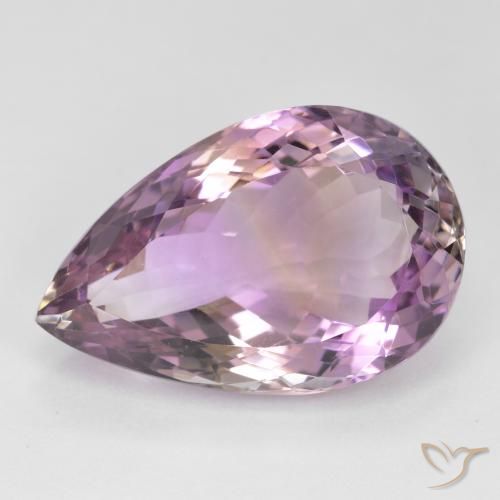 16.24ct طبيعي ثنائية اللون أميترين, شكل الكمثرى, VVS