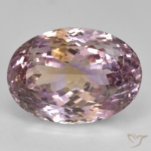 27.56ct طبيعي ثنائية اللون أميترين, بيضوي, VVS-VS