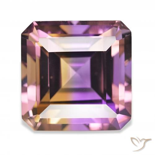 23.16ct ثنائية اللون أميترين, قص الزمرد, IF