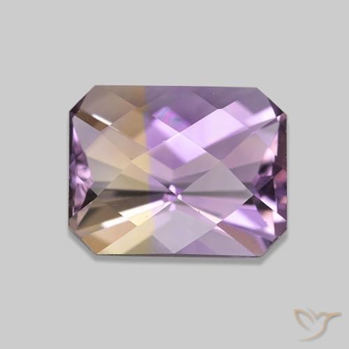 2.34ct ثنائية اللون أميترين, قص الزمرد, VVS