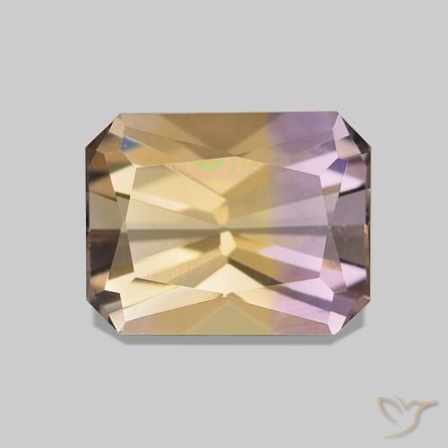 2.13ct ثنائية اللون أميترين, قص الزمرد, VVS